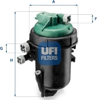 UFI 55.173.00 - Degvielas filtrs www.autospares.lv