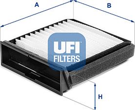 UFI 53.404.00 - Filtrs, Salona telpas gaiss www.autospares.lv