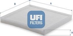 UFI 53.534.00 - Filtrs, Salona telpas gaiss www.autospares.lv