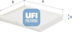 UFI 53.524.00 - Filtrs, Salona telpas gaiss www.autospares.lv