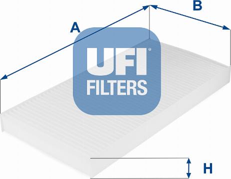 UFI 53.045.00 - Фильтр воздуха в салоне www.autospares.lv