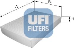 UFI 53.048.00 - Filtrs, Salona telpas gaiss www.autospares.lv