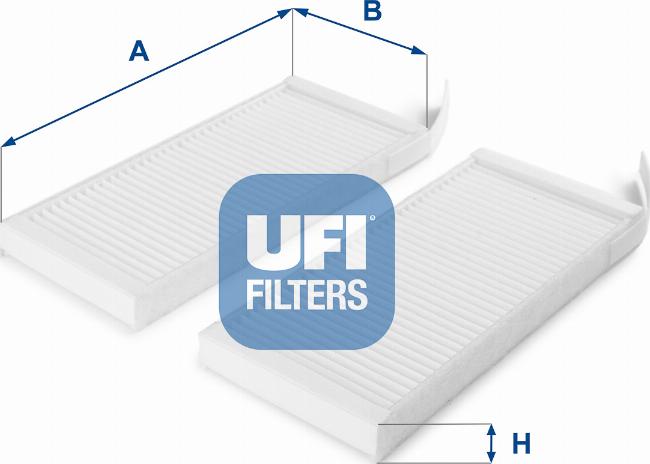 UFI 53.164.00 - Filtrs, Salona telpas gaiss www.autospares.lv