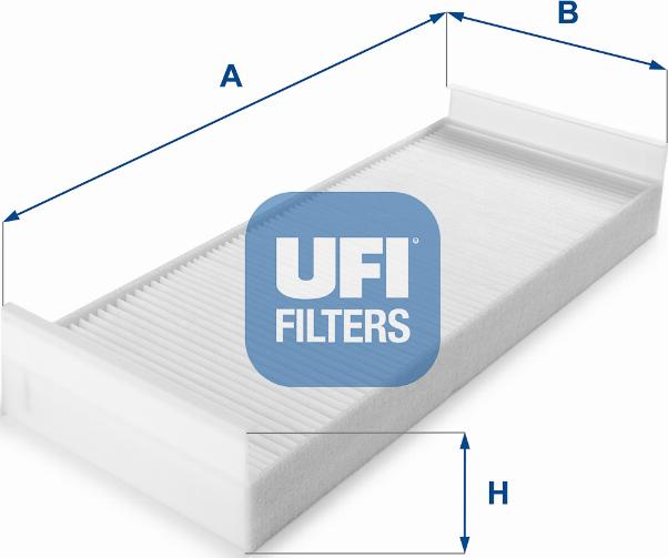 UFI 53.165.00 - Filtrs, Salona telpas gaiss www.autospares.lv