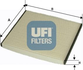 UFI 53.184.00 - Filtrs, Salona telpas gaiss www.autospares.lv