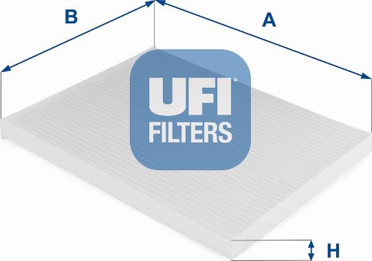 UFI 53.124.00 - Filtrs, Salona telpas gaiss autospares.lv