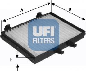 UFI 53.128.00 - Filtrs, Salona telpas gaiss www.autospares.lv