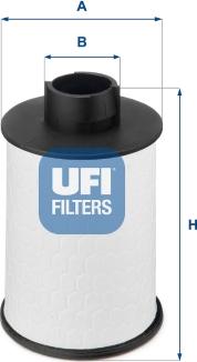 UFI 60.H2O.00 - Fuel filter www.autospares.lv