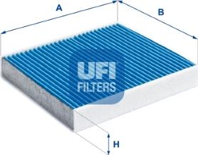 UFI 34.158.00 - Filtrs, Salona telpas gaiss autospares.lv