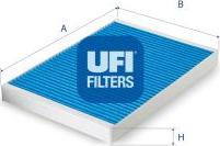 UFI 34.101.00 - Filtrs, Salona telpas gaiss www.autospares.lv