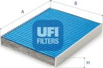 UFI 34.115.00 - Filtrs, Salona telpas gaiss autospares.lv