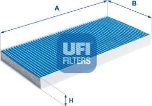 UFI 34.128.00 - Filtrs, Salona telpas gaiss autospares.lv