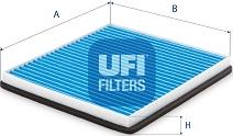 UFI 34.253.00 - Filtrs, Salona telpas gaiss www.autospares.lv