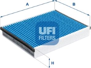 UFI 34.218.00 - Фильтр воздуха в салоне www.autospares.lv