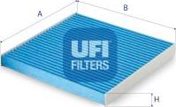 UFI 34.286.00 - Filtrs, Salona telpas gaiss autospares.lv