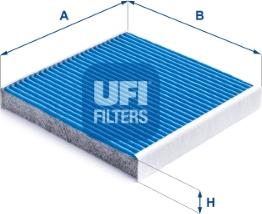 UFI 34.284.00 - Filter, interior air www.autospares.lv