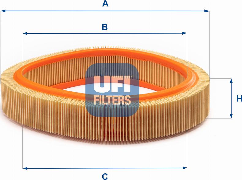 UFI 30.922.01 - Gaisa filtrs www.autospares.lv