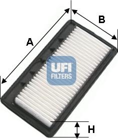 UFI 30.496.00 - Gaisa filtrs www.autospares.lv