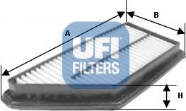 UFI 30.591.00 - Gaisa filtrs www.autospares.lv