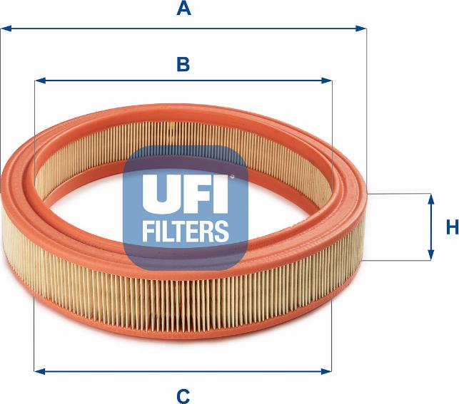 UFI 30.038.01 - Gaisa filtrs www.autospares.lv