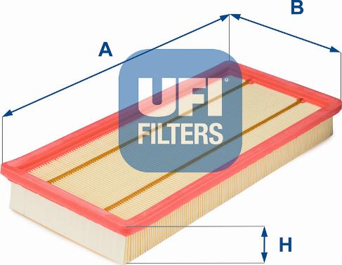 UFI 30.153.00 - Gaisa filtrs www.autospares.lv