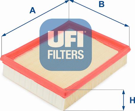 UFI 30.117.00 - Gaisa filtrs www.autospares.lv