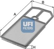 UFI 30.184.00 - Gaisa filtrs www.autospares.lv