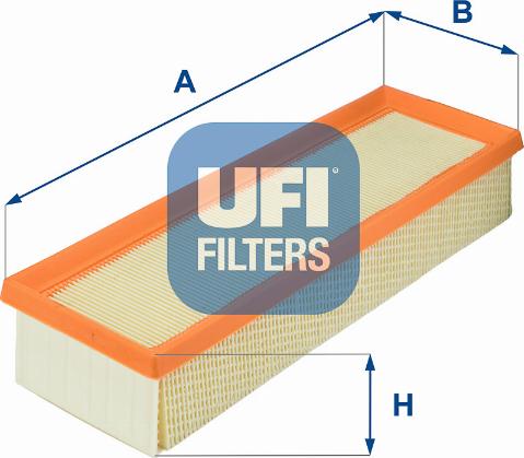 UFI 30.186.00 - Air Filter, engine www.autospares.lv