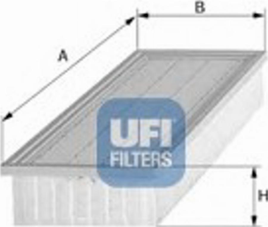 UFI 30.841.00 - Gaisa filtrs www.autospares.lv