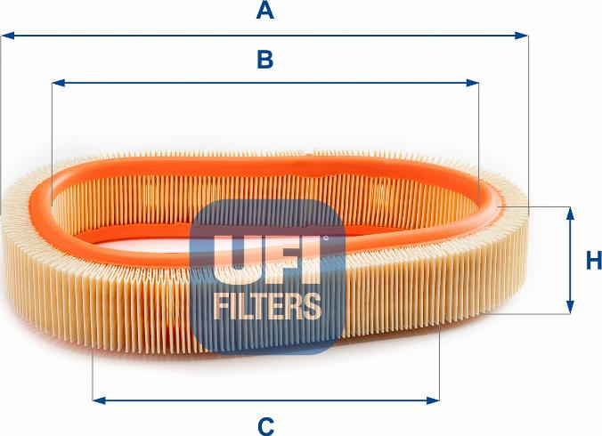 UFI 30.806.00 - Gaisa filtrs www.autospares.lv