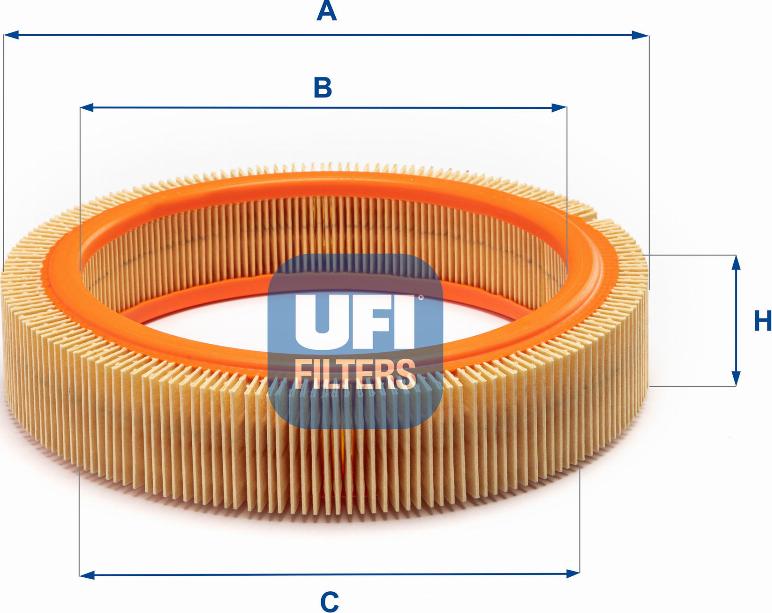 UFI 30.807.00 - Air Filter, engine www.autospares.lv