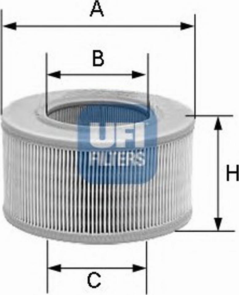 UFI 30.879.01 - Gaisa filtrs www.autospares.lv