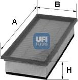 UFI 30.261.00 - Gaisa filtrs www.autospares.lv