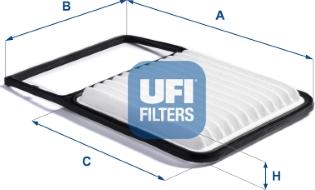 UFI 30.B71.00 - Gaisa filtrs www.autospares.lv