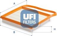 UFI 30.C68.00 - Gaisa filtrs www.autospares.lv