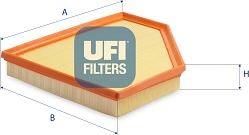 UFI 30.D33.00 - Gaisa filtrs www.autospares.lv