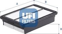 UFI 30.D20.00 - Gaisa filtrs www.autospares.lv