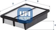 UFI 30.D22.00 - Gaisa filtrs www.autospares.lv