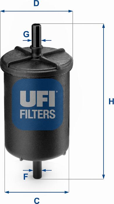 UFI 31.948.00 - Degvielas filtrs autospares.lv