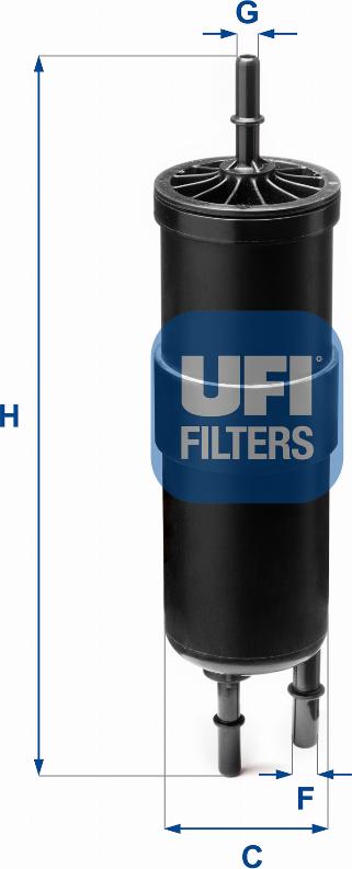 UFI 31.962.00 - Degvielas filtrs www.autospares.lv