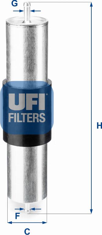 UFI 31.569.00 - Degvielas filtrs www.autospares.lv