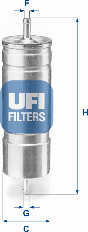 UFI 31.508.00 - Degvielas filtrs www.autospares.lv