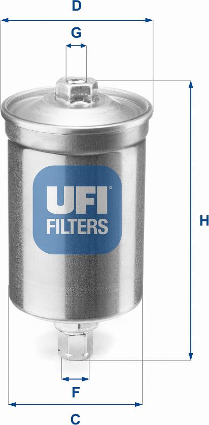 UFI 31.507.00 - Fuel filter www.autospares.lv