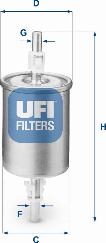 UFI 31.515.00 - Fuel filter www.autospares.lv