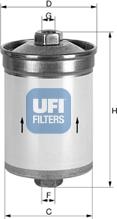 UFI 31.531.00 - Degvielas filtrs www.autospares.lv