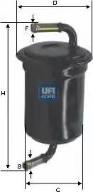 UFI 31.670.00 - Degvielas filtrs www.autospares.lv