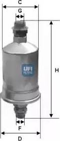 UFI 31.532.00 - Degvielas filtrs www.autospares.lv