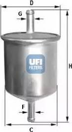 UFI 31.582.00 - Degvielas filtrs www.autospares.lv