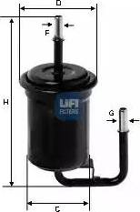 UFI 31.651.00 - Degvielas filtrs www.autospares.lv