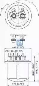 UFI 31.613.00 - Degvielas filtrs www.autospares.lv